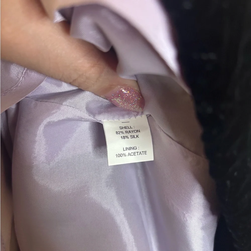 Tocca Anthropologie Black Silk Velvet Stars Midi Dress | Size 6 - Picture 7 of 7